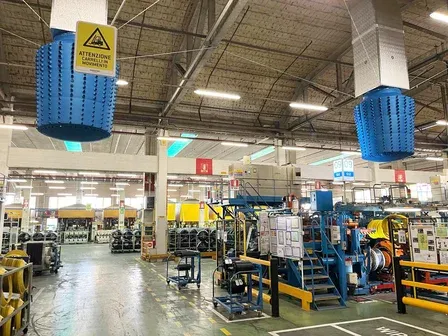 Installation d'une solution de rafraîchissement adiabatique IntrCooll à double étage dans les usines Bridgestone en Italie